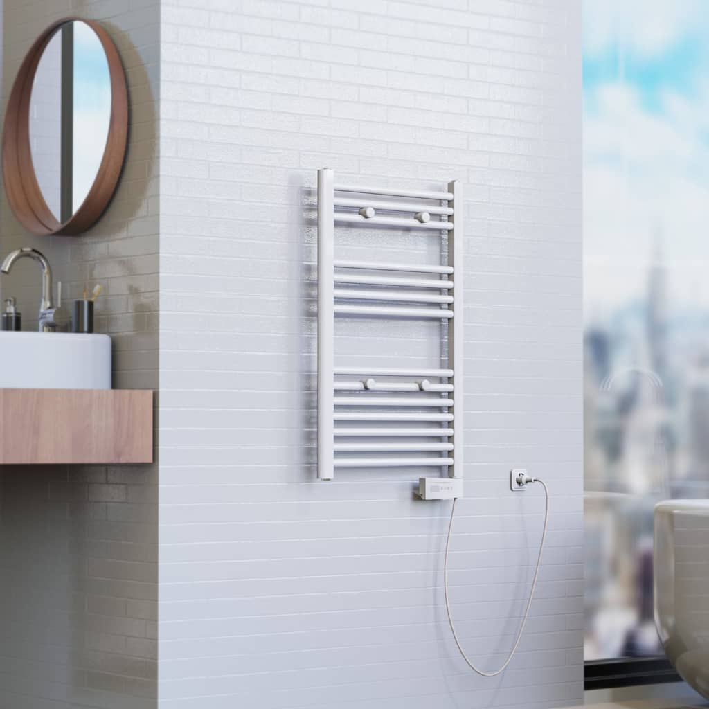 EISL Badkamerradiator met timer 80x50x15 cm wit - AllerleiShop