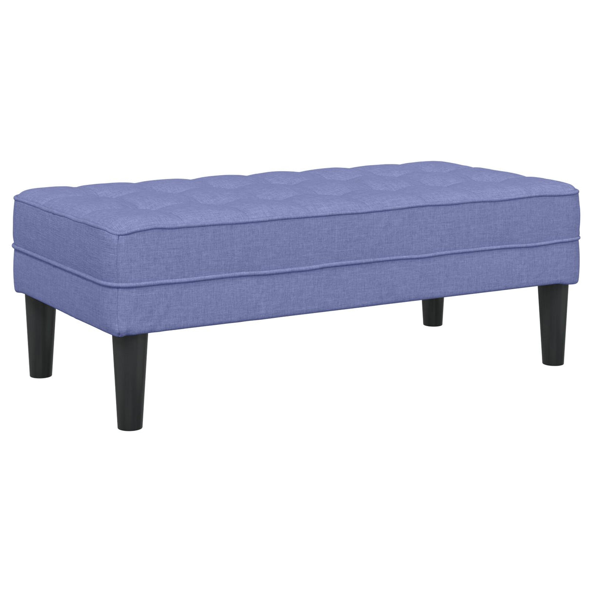2-delig bankstel met kussens jeans blauw stof