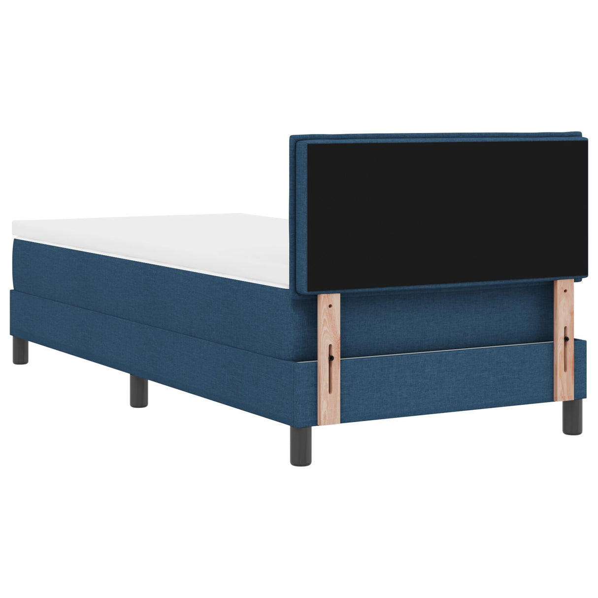 Bedframe met Matras Marineblauw Stof 90 x 190 cm Boxspringbed
