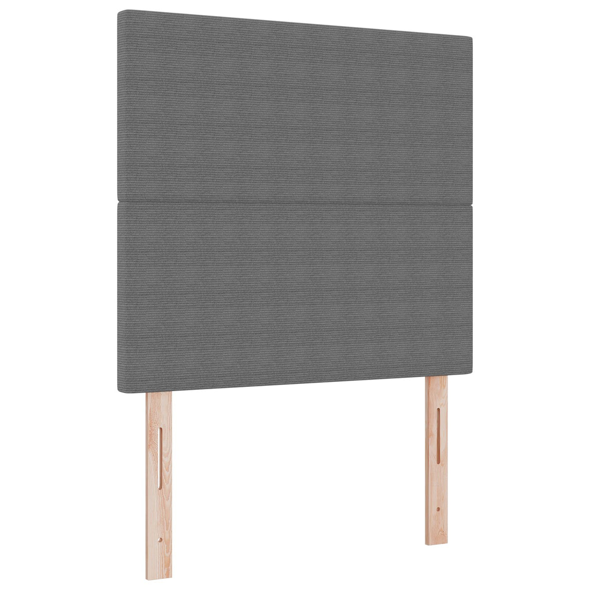 Box Spring Bed met Matras Licht Grijs Eenpersoons Ribstof