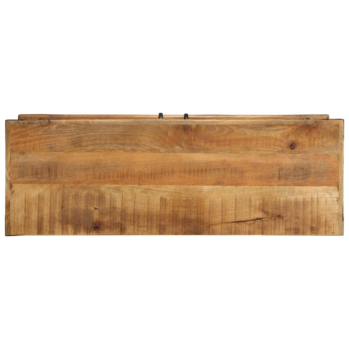 Schoenbank 110x38x45 cm Massief Hout Ruw Mango