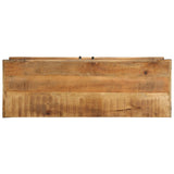 Schoenbank 110x38x45 cm Massief Hout Ruw Mango