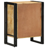 Schoenenkast Zwart 30x30x40 cm Massief Mangohout en Staal