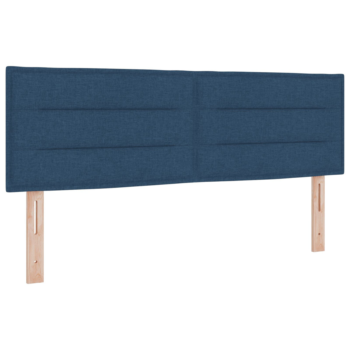 LED Hoofdbord Lijnenontwerp Blauw 160 cm Stof