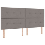 Hoofdbord Knop-Gestoffeerd Taupe 200 cm Stof
