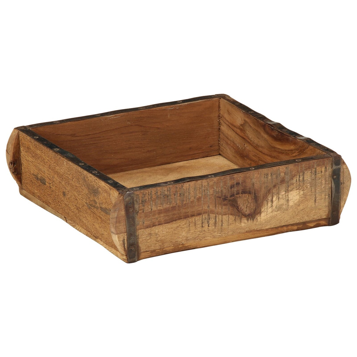 Dienbladen 4 stuks 31x29x10 cm Massief Hout Gerecycled
