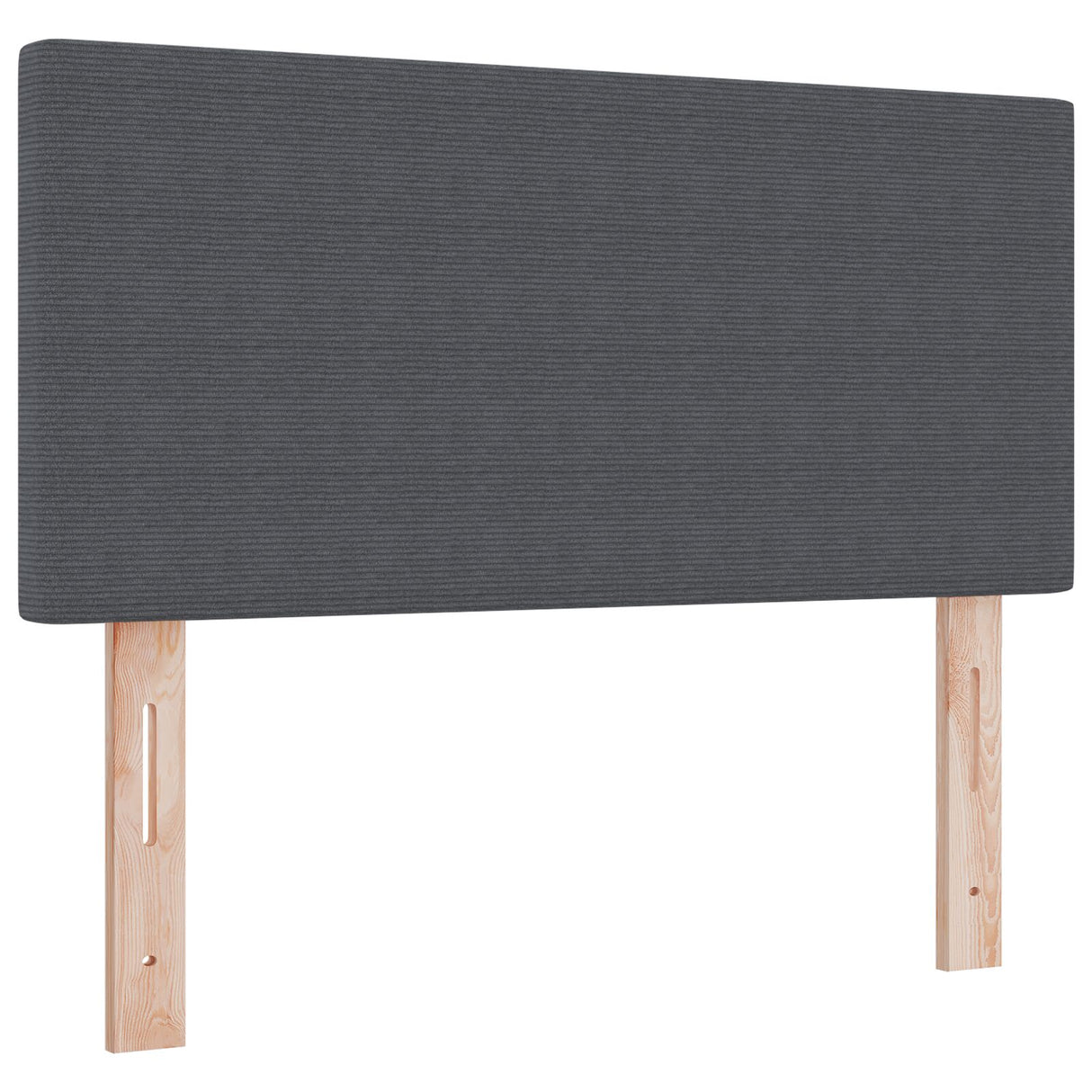Boxspringbed met Matras Donkergrijs 80x200 cm Corduroy Stof