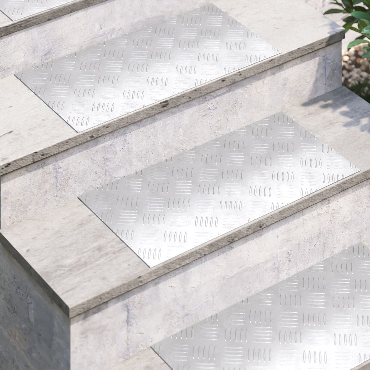 Aluminium Geweven Platen 2 stuks Anti-slip 60x30 cm