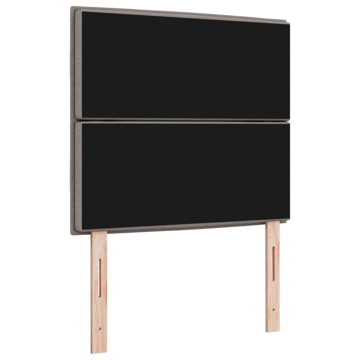 Hoofdbord Taupe Stof 80 cm Rechthoekig Modern Gevoerd