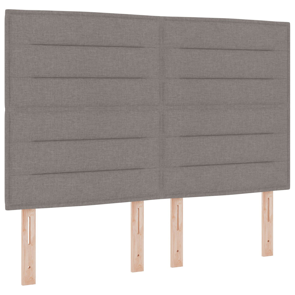 LED Hoofdbord Lijnen Ontwerp Taupe 80 cm Stof