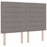 LED Hoofdbord Lijnen Ontwerp Taupe 80 cm Stof