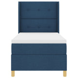 Boxspringbed met Matras Blauw 80x200 cm Stof