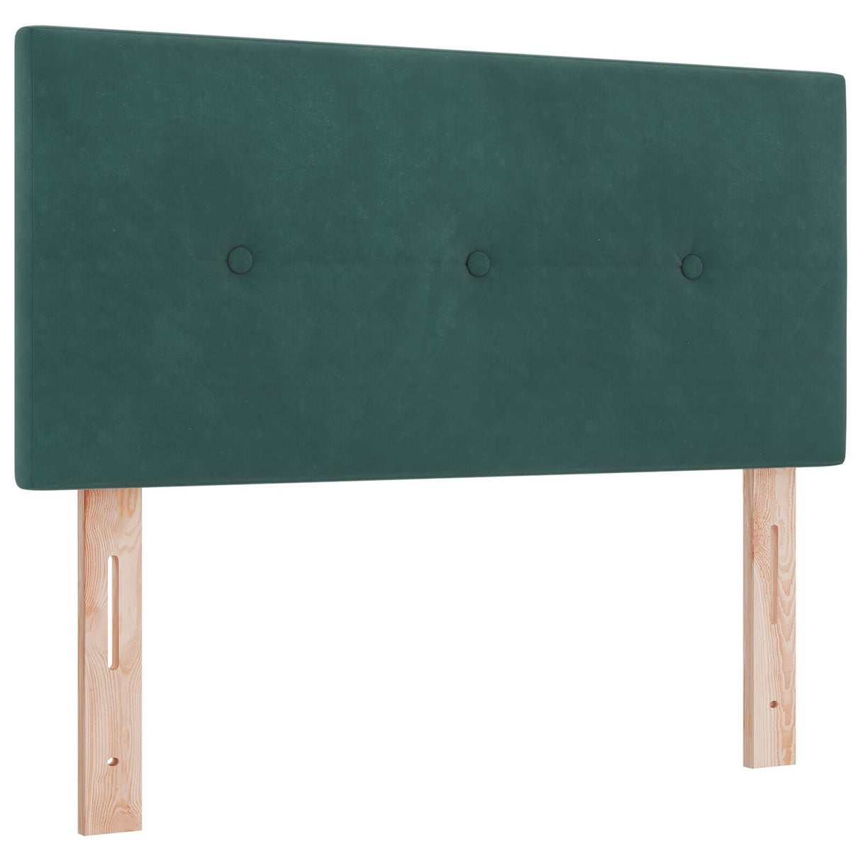 Boxspring Bed met Matras Donkergroen Eenpersoons Fluweel