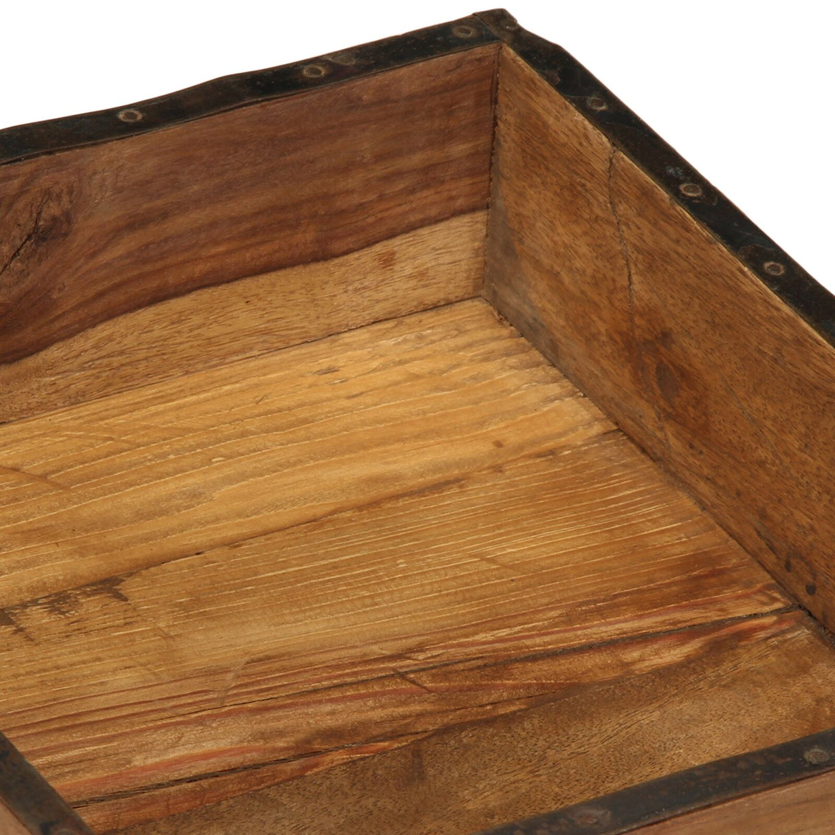 Dienbladen 4 stuks 31x29x10 cm Massief Hout Gerecycled