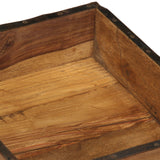 Dienbladen 4 stuks 31x29x10 cm Massief Hout Gerecycled