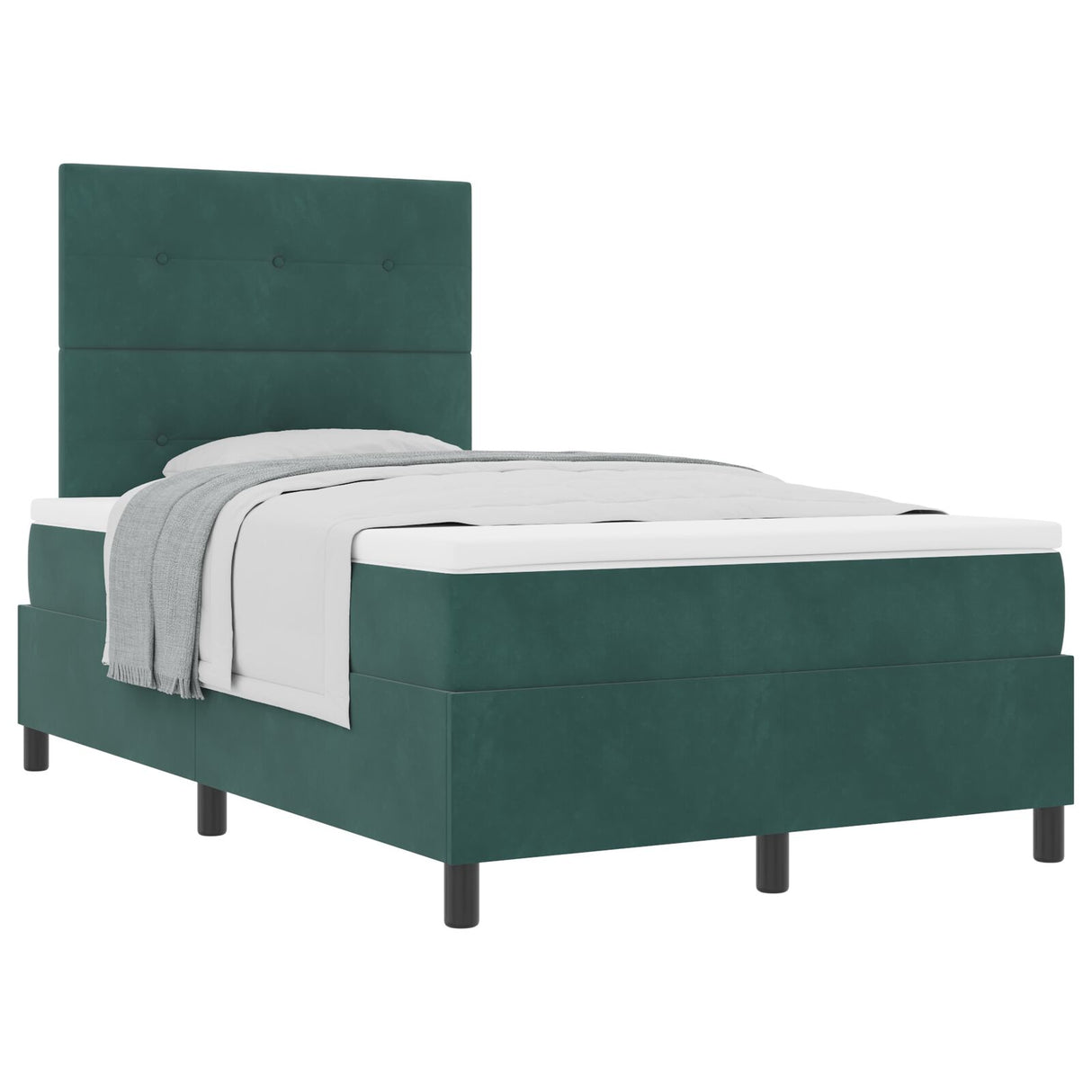 Boxspringbed met Matras Donkergroen Klein Dubbel Velvet
