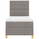 Boxspringbed met matras Taupe Eenpersoons Stof