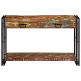 Console Tafel Meerkleurig 120x33x75 cm Massief Hout Gerecycled