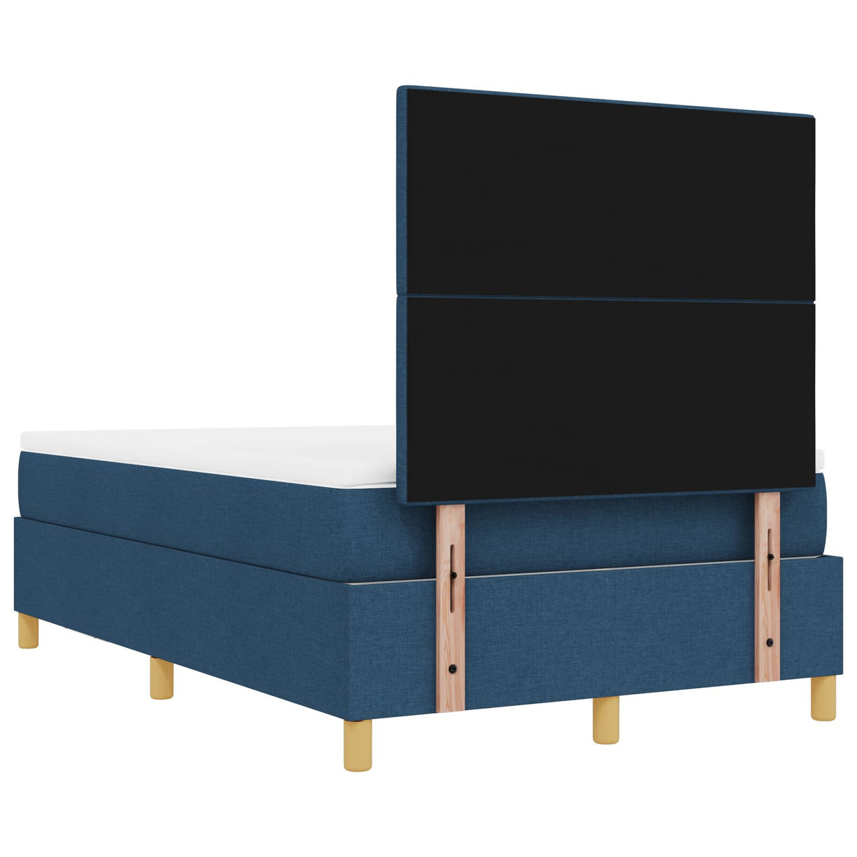 Boxspring Bed met Matras & Bank Blauw 120x190 cm Stof