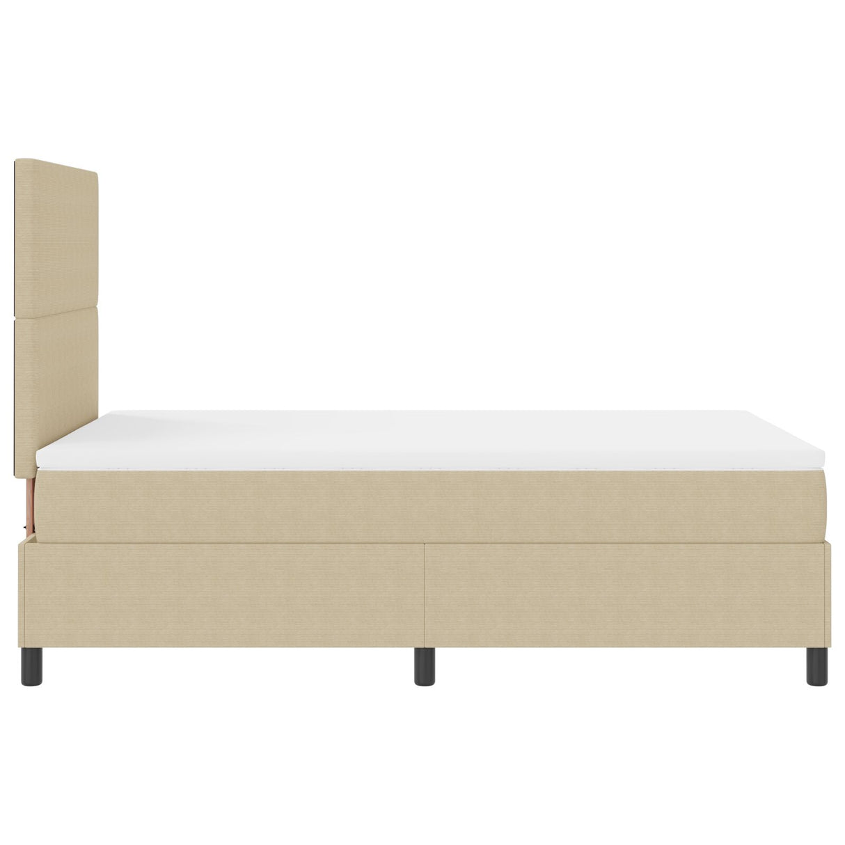 Boxspringbed met Matras Lichtgroen Grijs Klein Dubbel Corduroy Stof