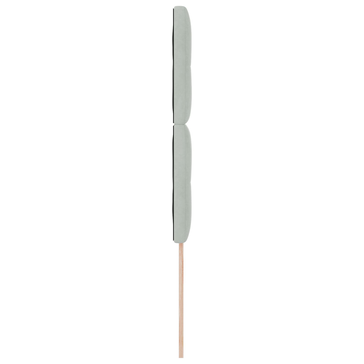 LED Hoofdeinde Lichtgrijs 80 cm Fluweel
