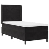 Boxspringbed met Matras & LED Zwart 80x200 cm Fluweel