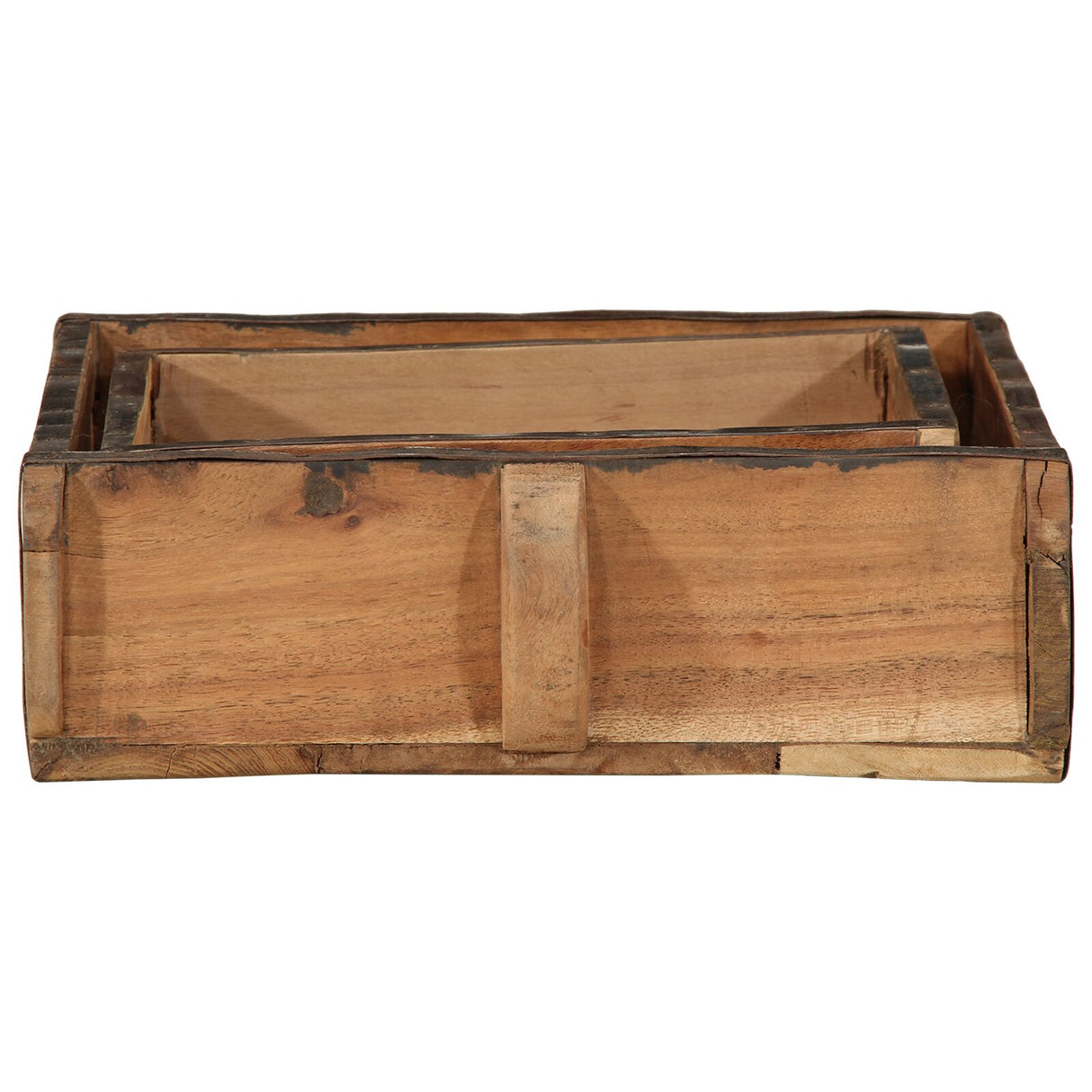 2-Delige Diensten Set Massief Hout Gerecycled