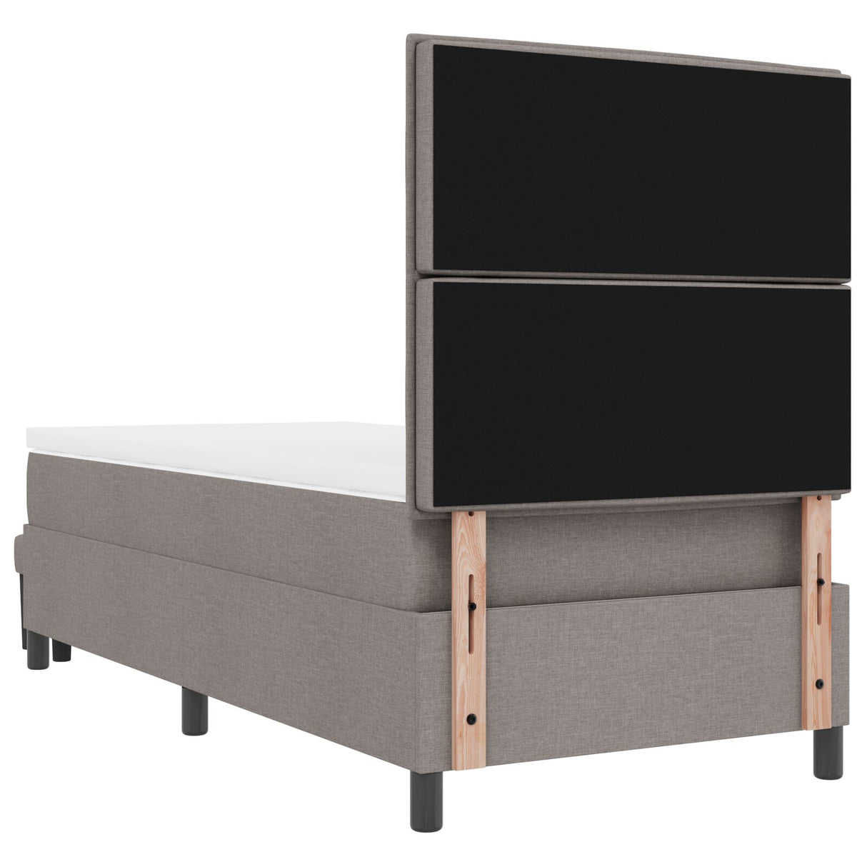 Boxspring Bed met Matras & Bank Taupe 90x190 cm Stof