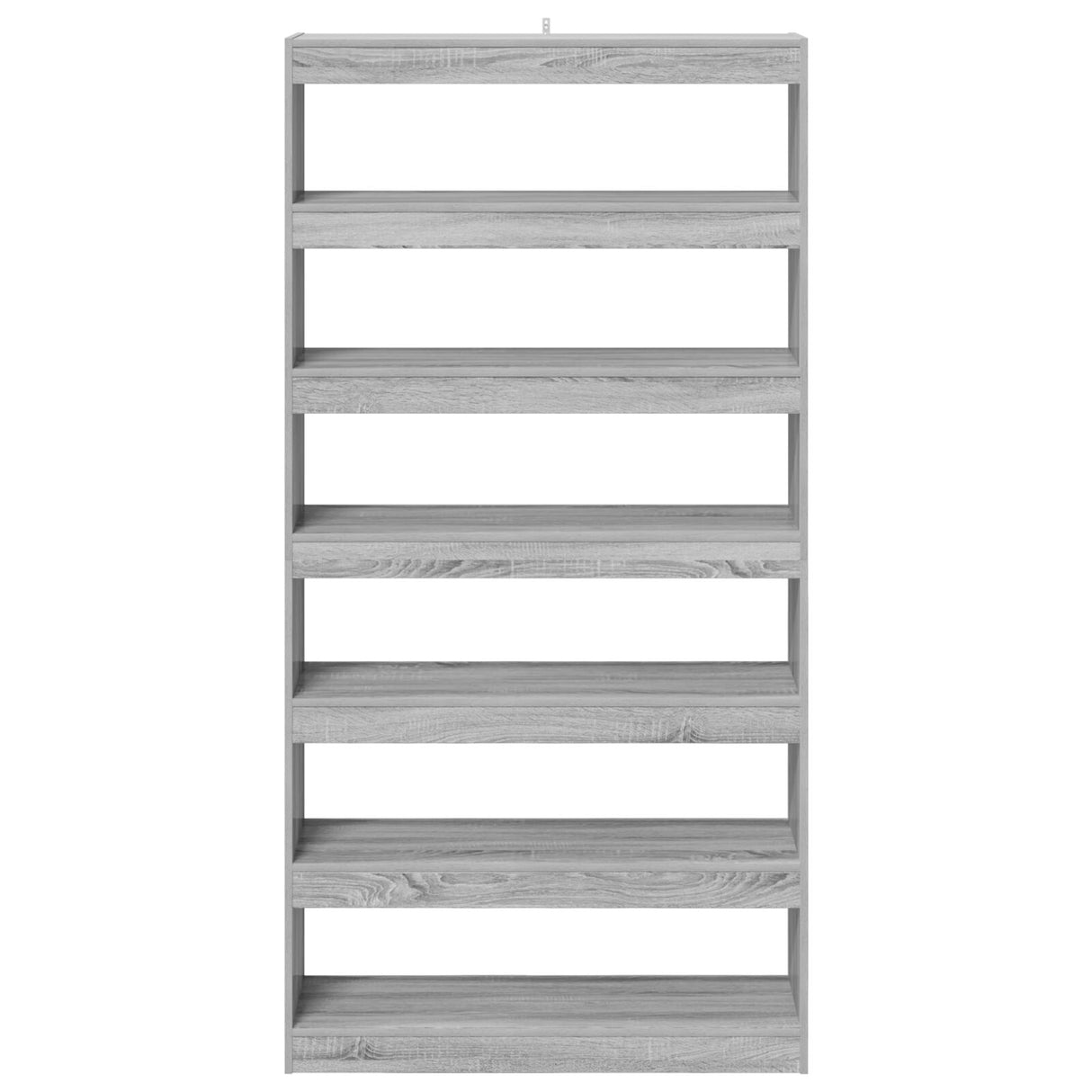 Boekenkast/Kamerdivider Zwart Eiken 100x30x198 cm Gemaakt van engineered hout