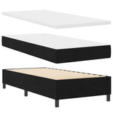 Boxspringbed met Matras Zwart 80x200 cm Stof
