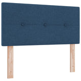 Boxspring Bed met Matras & LED Blauwe 90x190 cm Stof