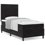 Boxspring Bed met Matras Zwart 80x200 cm Velvet