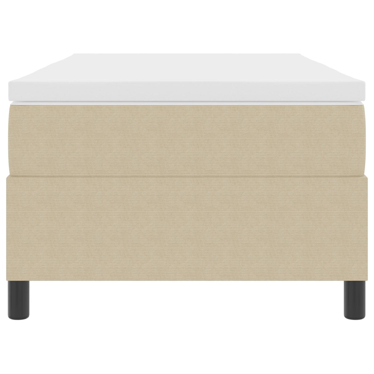 Boxspringbed met Matras Lichtgroen Grijs Eenpersoons Corduroy Stof