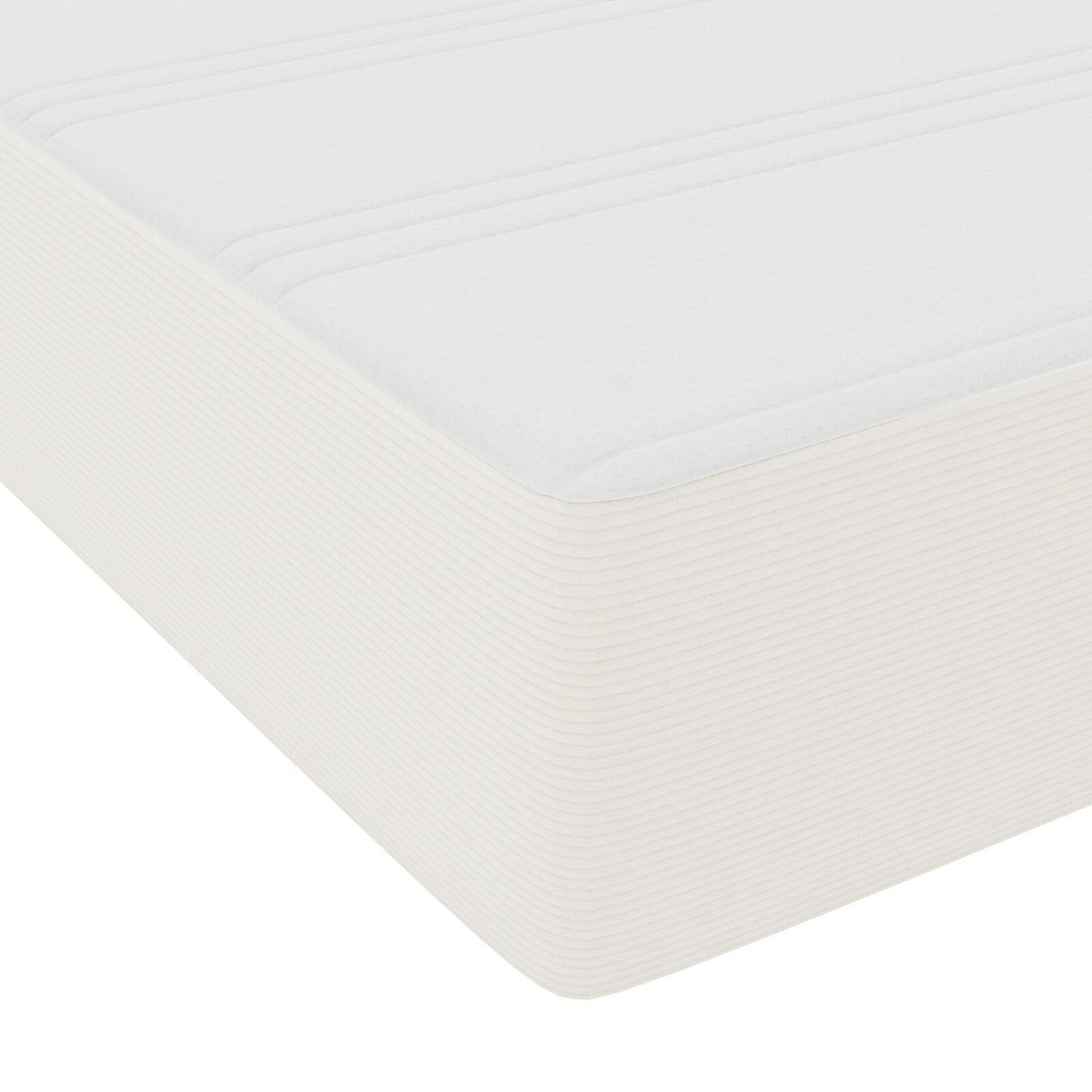 Boxspringbed met Matras Crème Klein Dubbel Corduroy Stof
