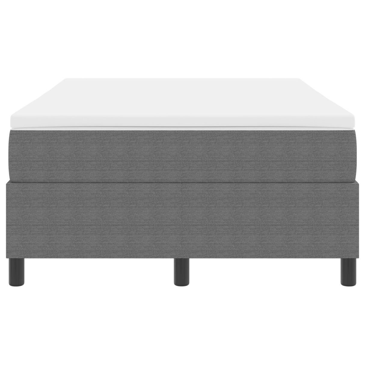 Boxspringbed met Matras Lichtgrijs Klein Dubbel Corduroy Stof