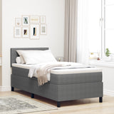 Boxspringbed met matras Licht Grijs Eenpersoons Corduroy stof