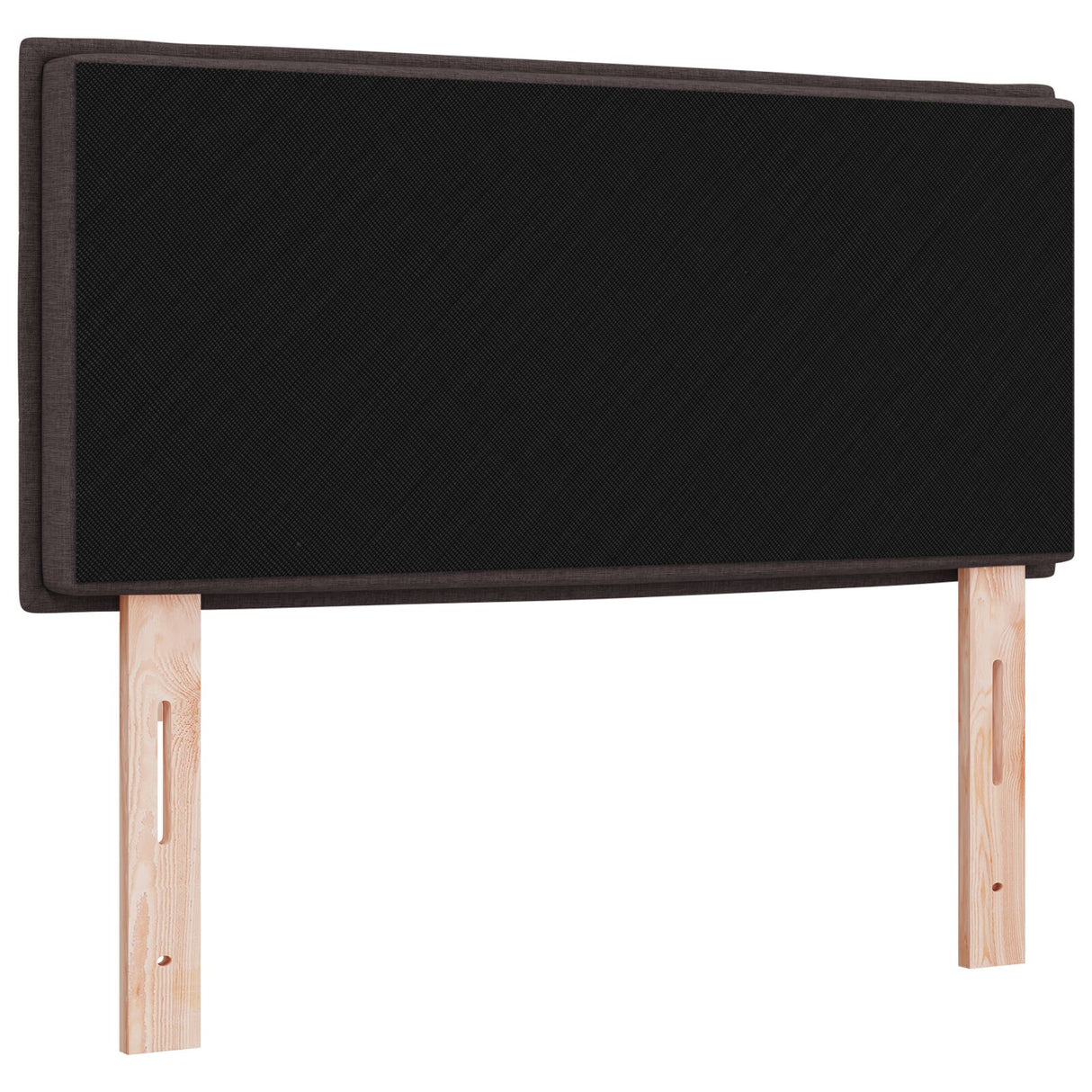 LED Hoofdbord Lijnen Ontwerp Donker Bruin 80 cm Stof