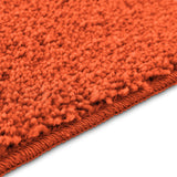 3-delige Badmat Set Oranje Polypropyleen Antislip