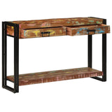 Console Tafel Meerkleurig 120x33x75 cm Massief Hout Gerecycled