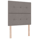 Boxspringbed met Matras & Bank Taupe 90x190 cm Stof