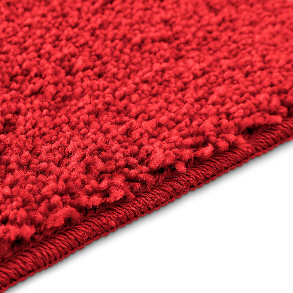2 Delige Badmat Set Rood Polypropeen Antislip