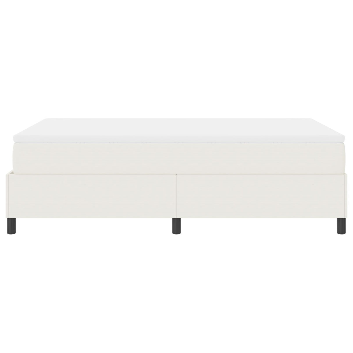 Boxspringbed met Matras Crème Klein Dubbel Corduroy Stof