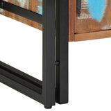 Schoenkast Zwart 30x30x40 cm Massief gerecycled hout en staal