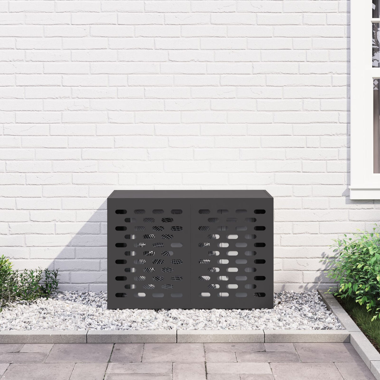 Aircohoes Zwart 90x40x60 cm Staal