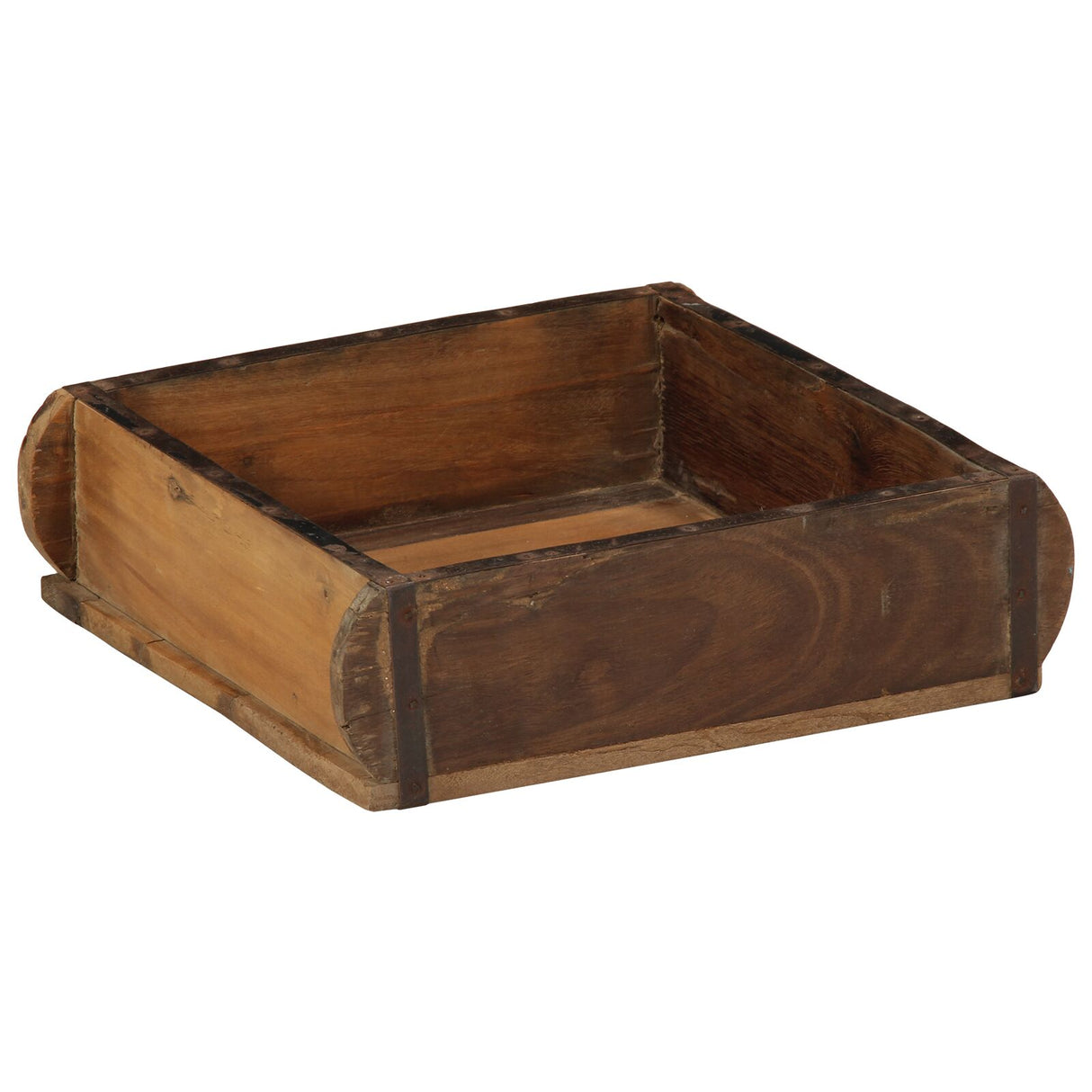 Dienbladen 4 stuks 31x29x10 cm Massief Hout Gerecycled