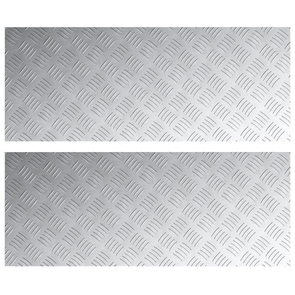 Aluminium Checker Platen 2 stuks Antislip 100x40 cm