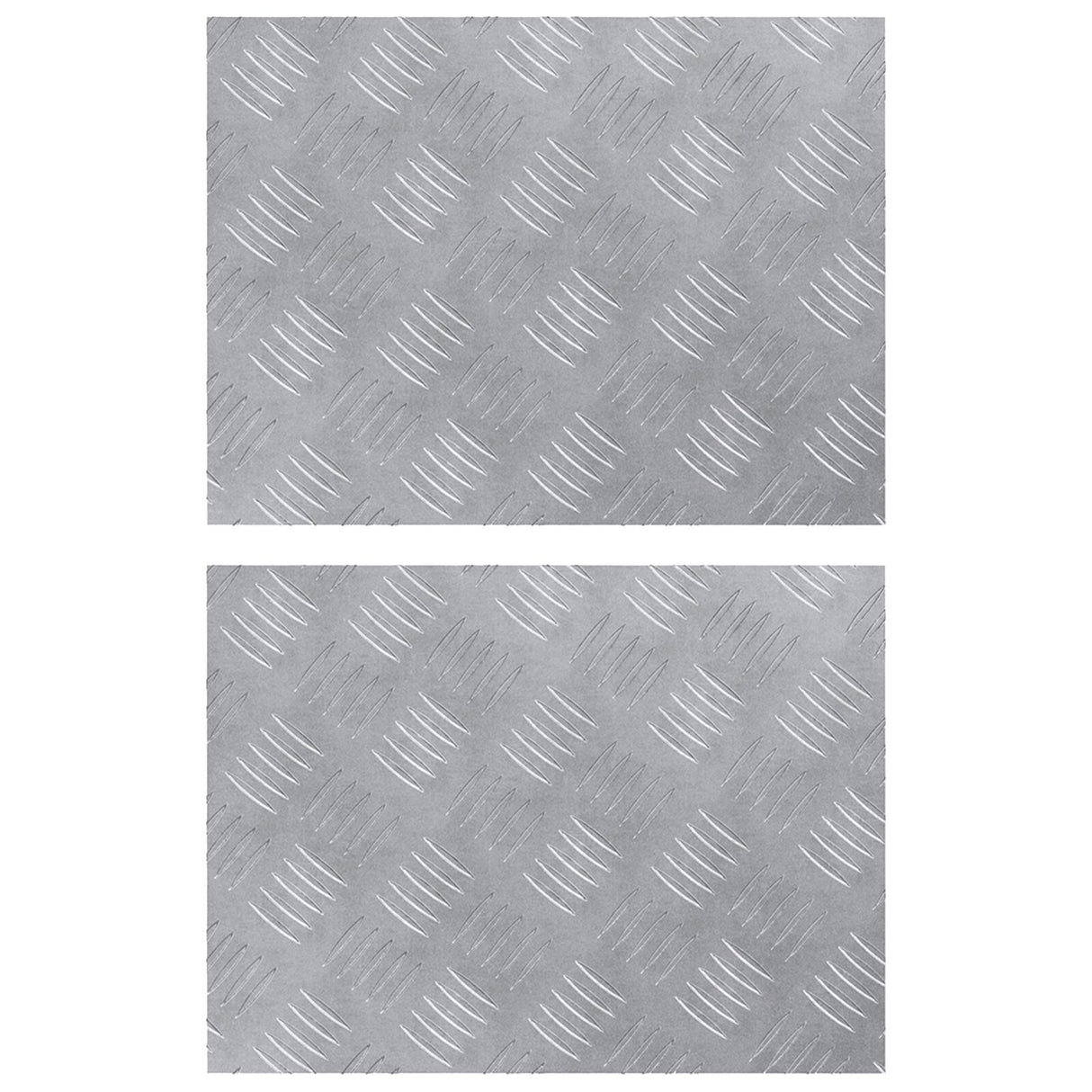 Aluminium Checker Platen - 2 Pak, Antislip, 40x30 cm