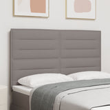 LED Hoofdbord Lijnen Ontwerp Taupe 80 cm Stof
