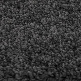 Shaggy Tapijt met Latex Achterkant Donkergrijs 120x120 cm