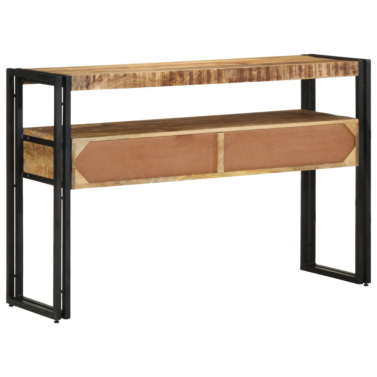 Eettafels Zwart 120x33x75 cm Massief Mango Hout en Metaal